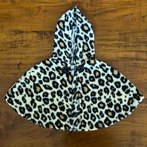 🐆Toddler Girls Hooded Leopard Print Cape 🐆